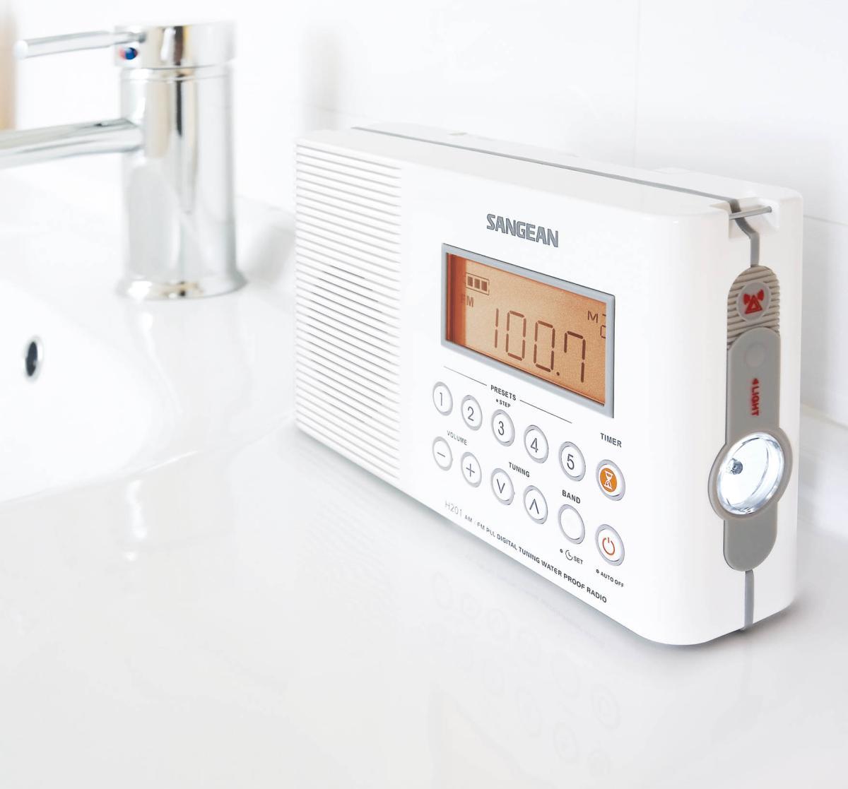 Sangean H-201 FM / AM PLL Digital Tuning Waterproof Radio