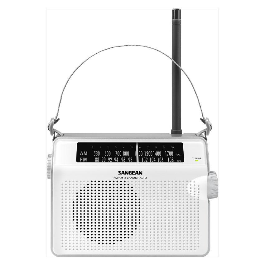 Sangean PR-D6 W FM / AM Compact Analogue Tuning Portable Receiver (white)