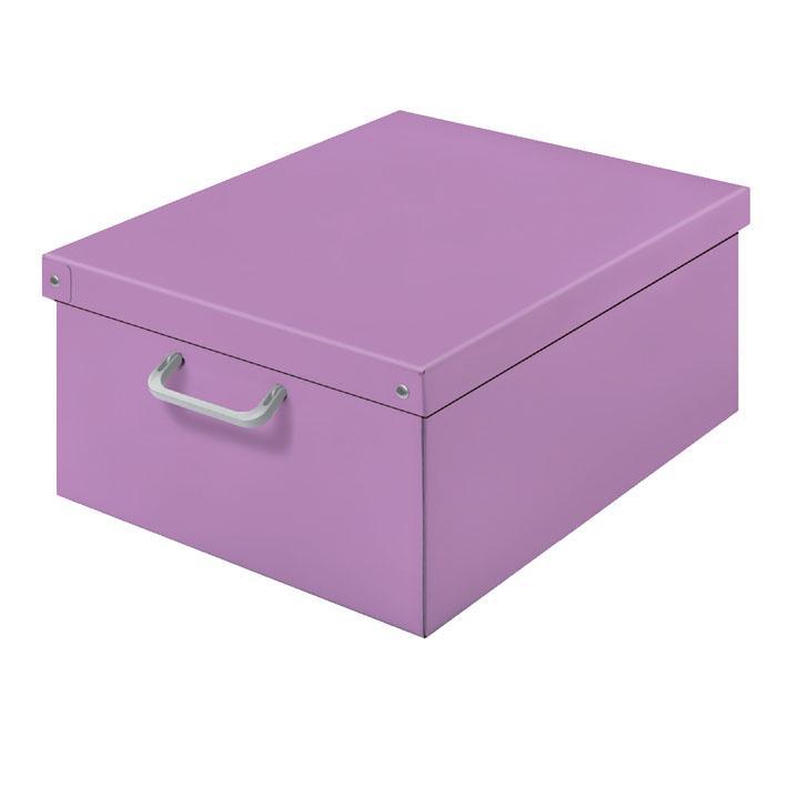 LAVATELLI 623LI BAULOTTO LILLA Stotage box plastific coated automatic assembling (50x40x25)