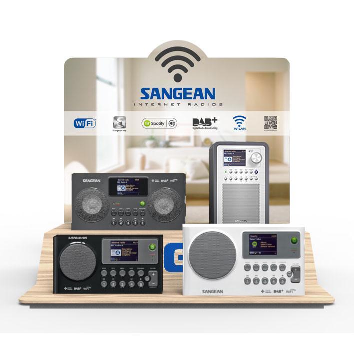 Sangean WiFi display for internet radios