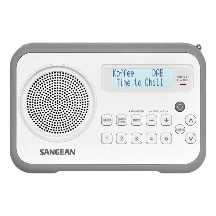 Sangean DPR-67 W/G DAB+ / FM-RDS Digitális rádióvevő (fehér-szürke)