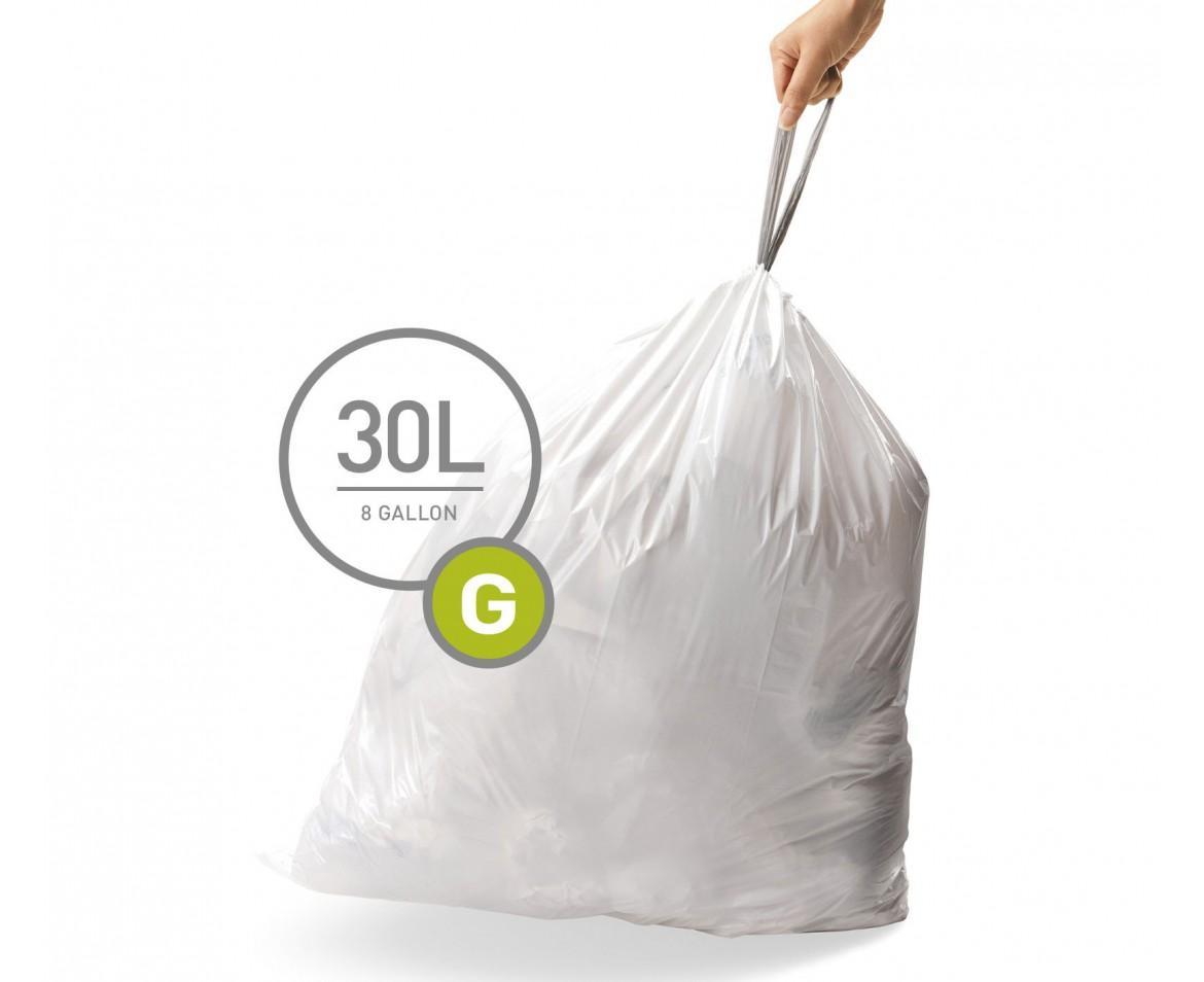 simplehuman CW0166 code G custom fit liners 1 x refill packs (20 liners)