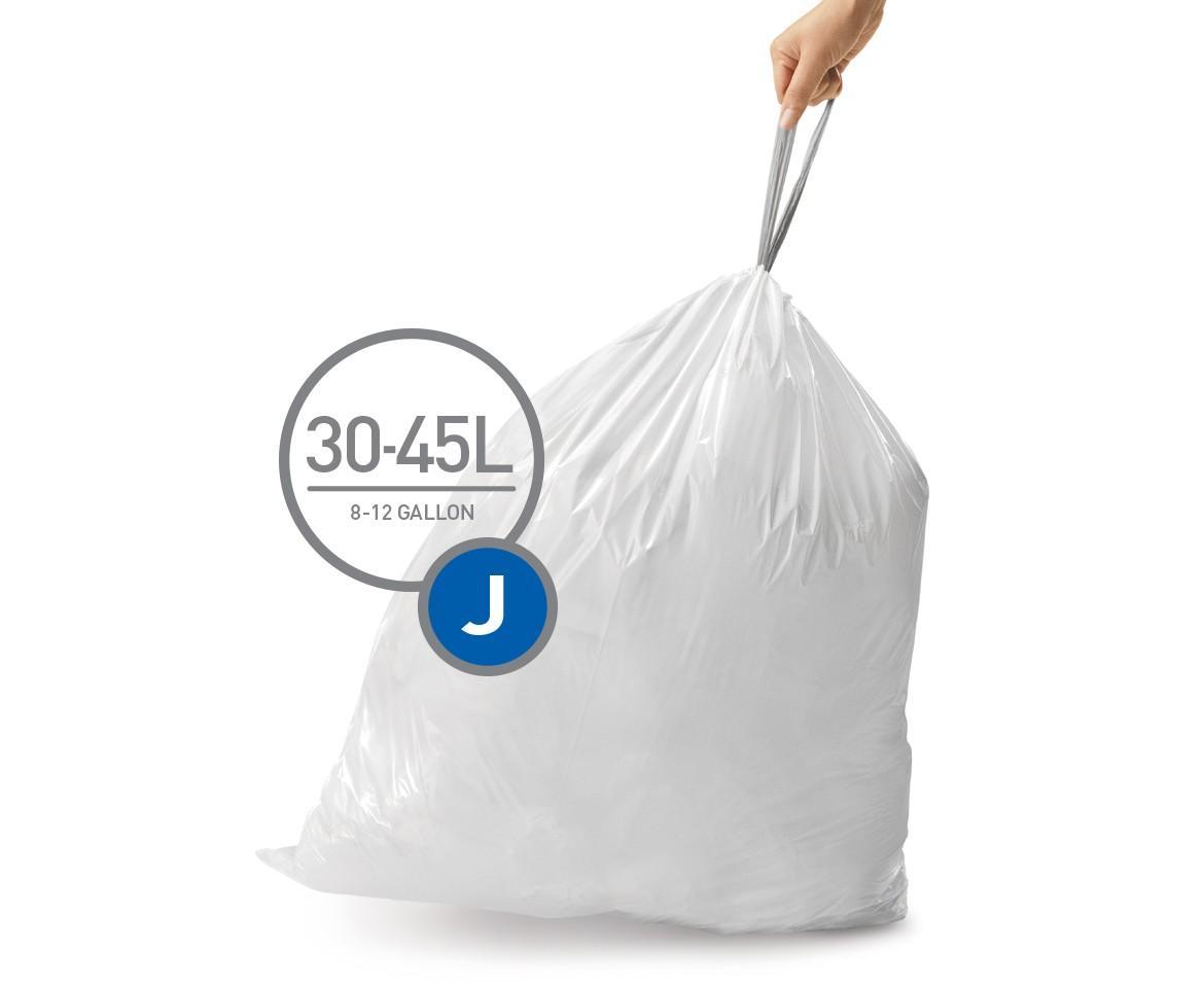 simplehuman CW0169 code J custom fit liners 1 x refill packs (20 liners)