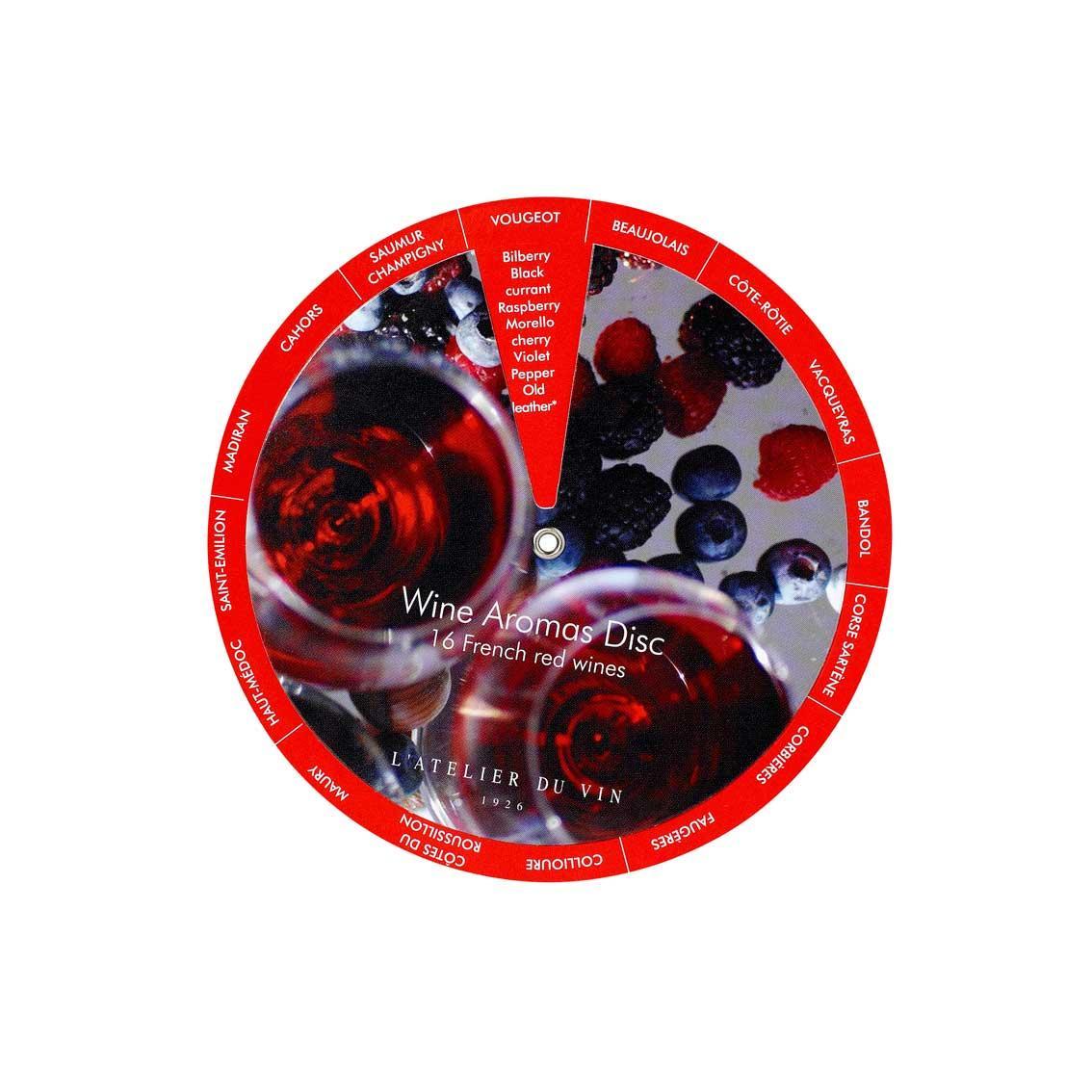 L'Atelier du Vin 056717 Disque des Aromes, wine aromas disc