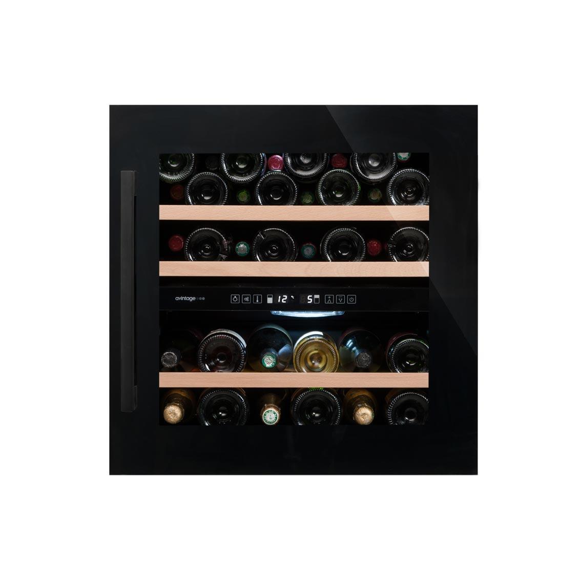Avintage AVI60CDZA 2-compartments service wine cabinet - Built-in column range